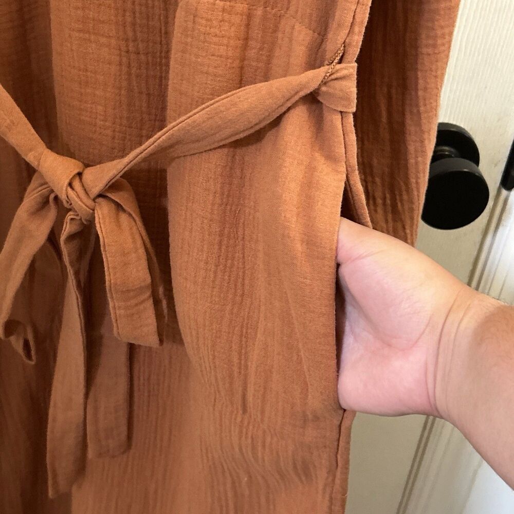 Universal Thread Long Sleeve Dress in Rust - Picture 12 of 16